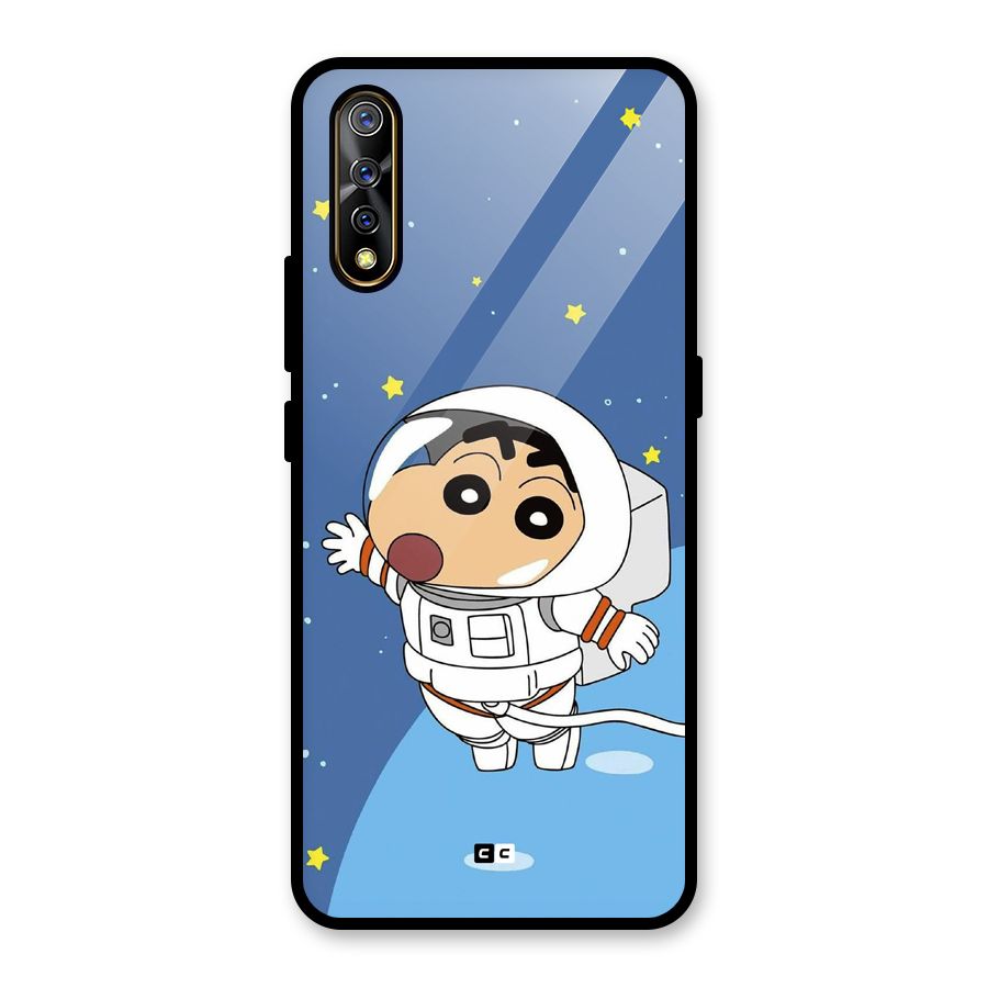 Astronaut Shinchan Glass Back Case for Vivo S1