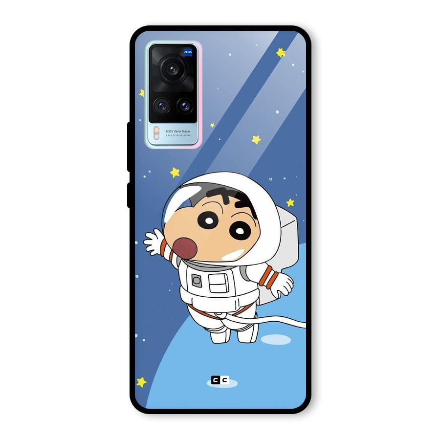 Astronaut Shinchan Glass Back Case for Vivo X60