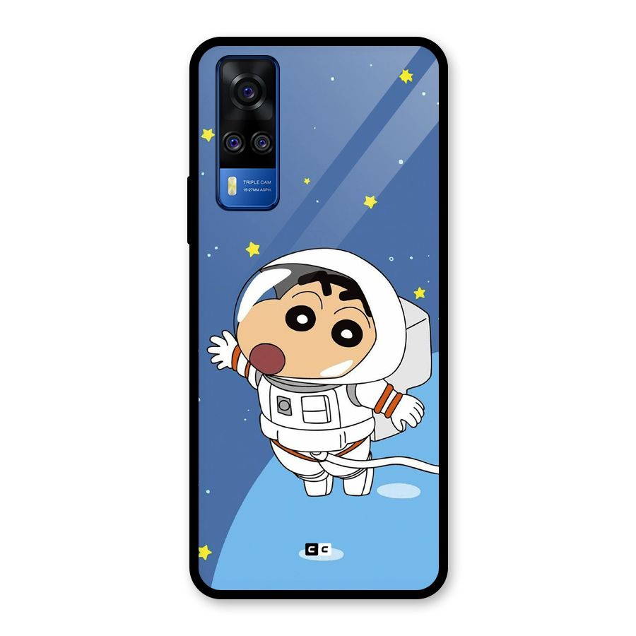 Astronaut Shinchan Glass Back Case for Vivo Y31
