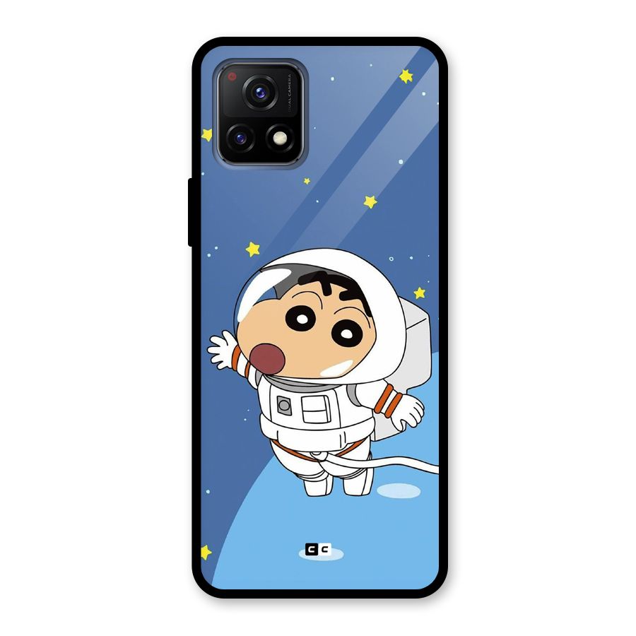 Astronaut Shinchan Glass Back Case for Vivo Y72 5G