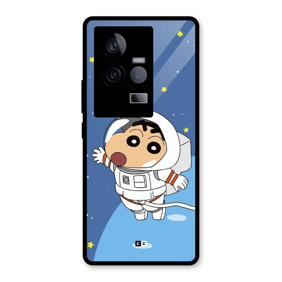 Astronaut Shinchan Glass Back Case for Vivo iQOO 11 5G