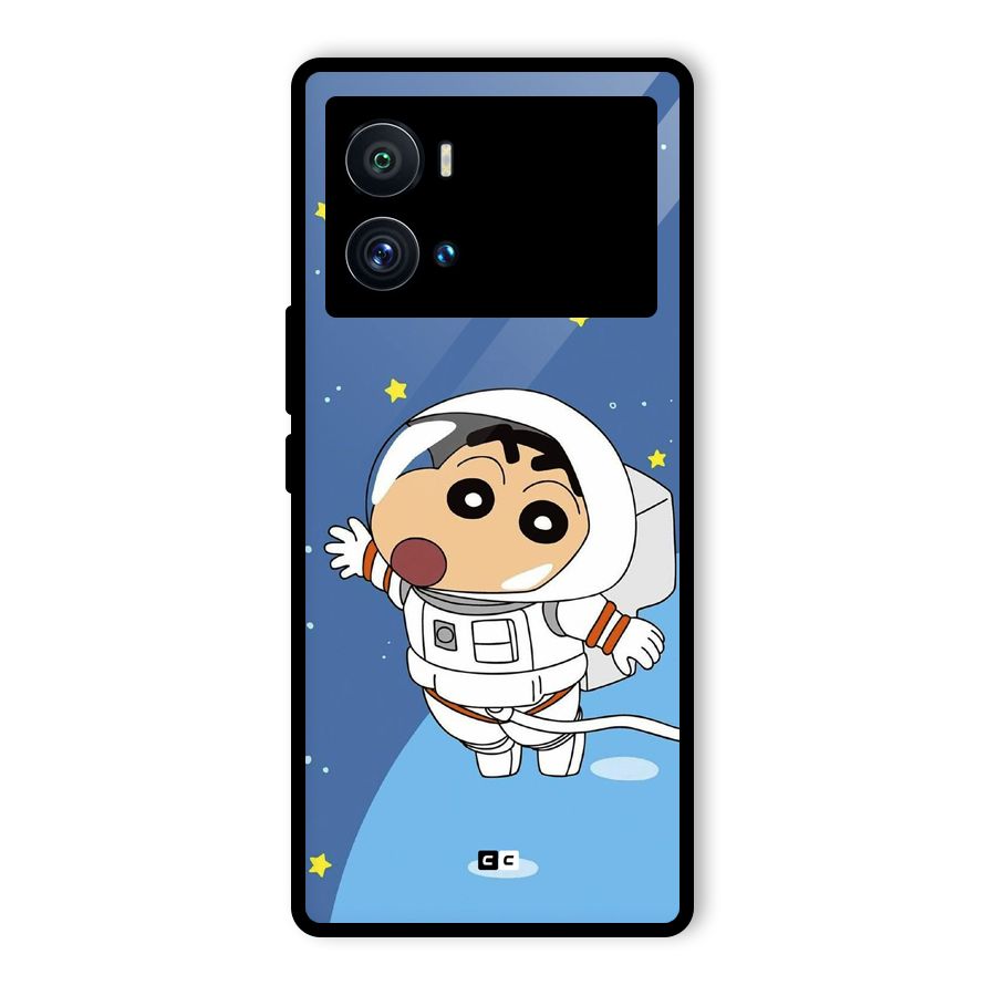 Astronaut Shinchan Glass Back Case for Vivo iQOO 9 Pro