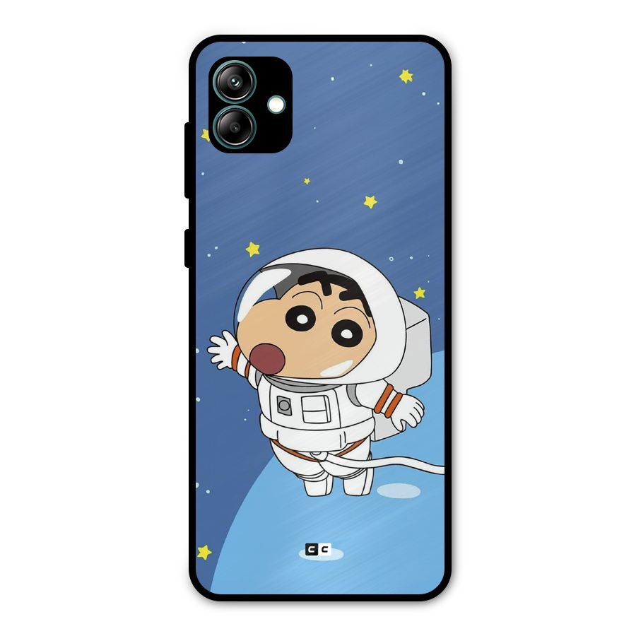 Astronaut Shinchan Metal Back Case for Galaxy A04