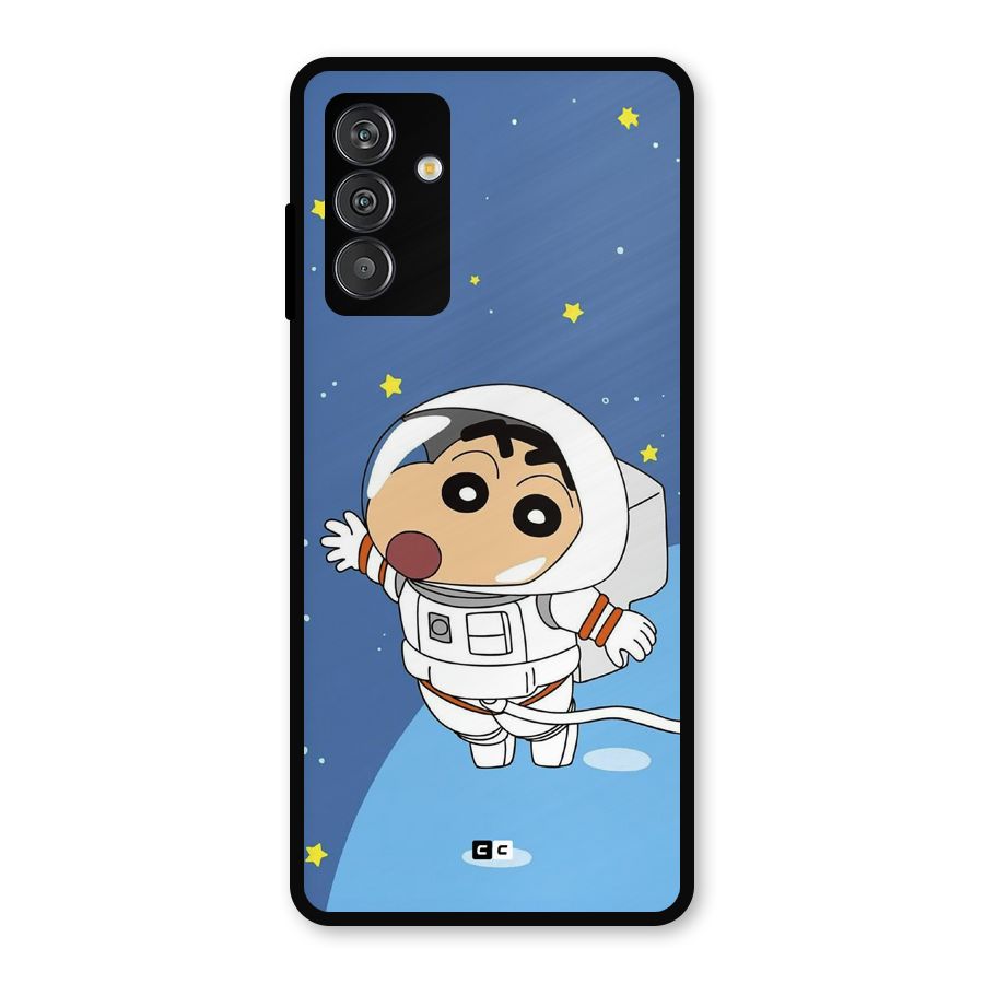 Astronaut Shinchan Metal Back Case for Galaxy F13