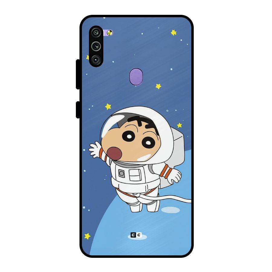 Astronaut Shinchan Metal Back Case for Galaxy M11