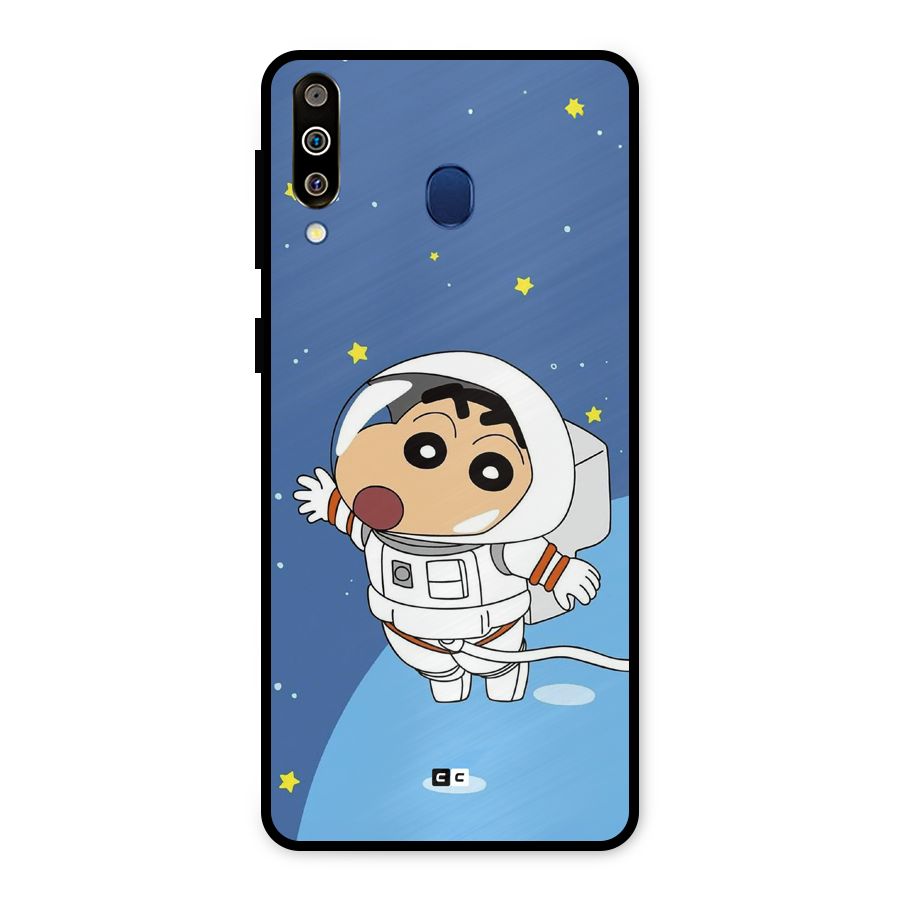 Astronaut Shinchan Metal Back Case for Galaxy M30