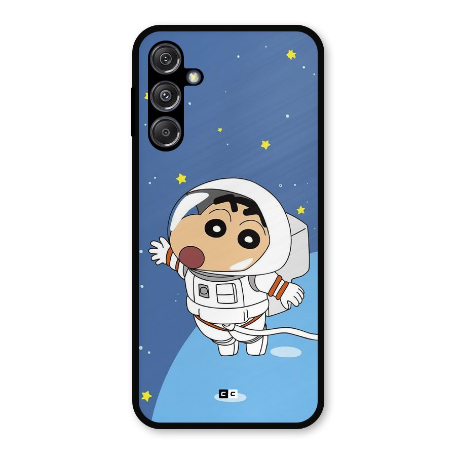 Astronaut Shinchan Metal Back Case for Galaxy M34 5G