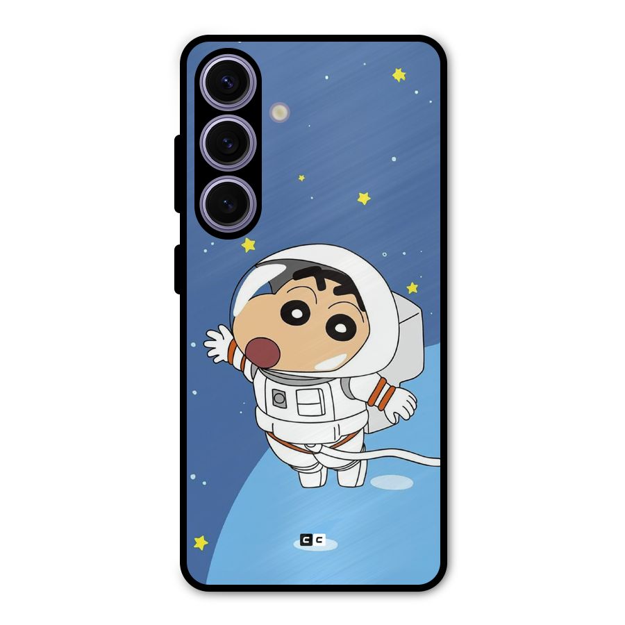 Astronaut Shinchan Metal Back Case for Galaxy S24