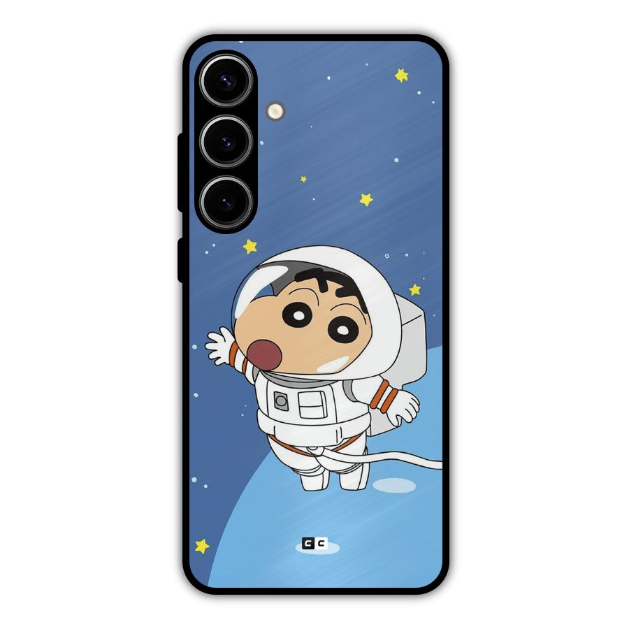 Astronaut Shinchan Metal Back Case for Galaxy S24 Plus