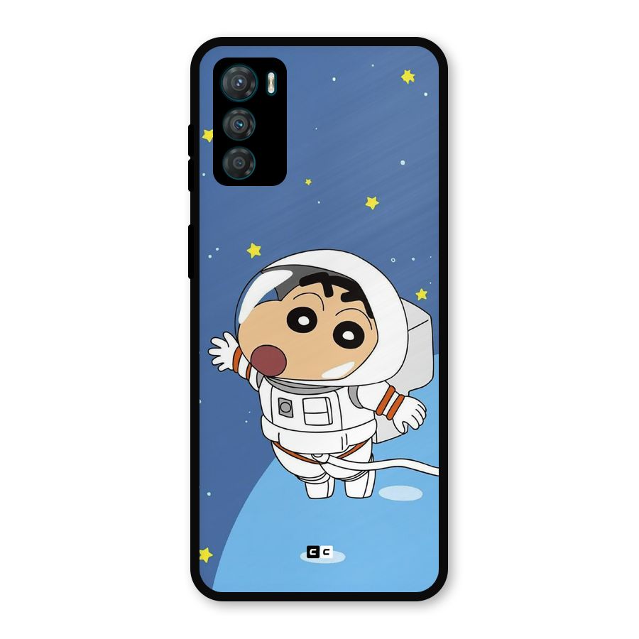 Astronaut Shinchan Metal Back Case for Moto G42