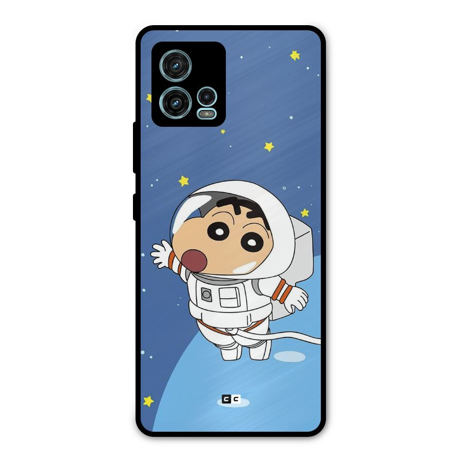 Astronaut Shinchan Metal Back Case for Moto G72