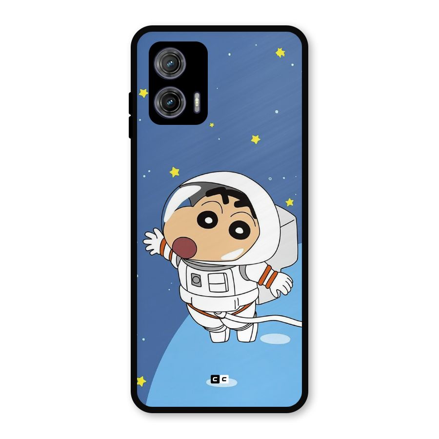 Astronaut Shinchan Metal Back Case for Moto G73