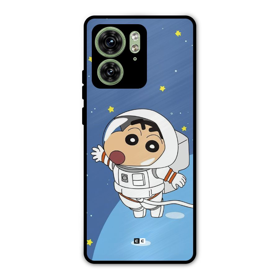 Astronaut Shinchan Metal Back Case for Motorola Edge 40 5G