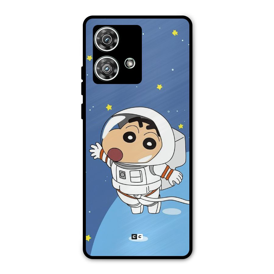 Astronaut Shinchan Metal Back Case for Motorola Edge 40 Neo