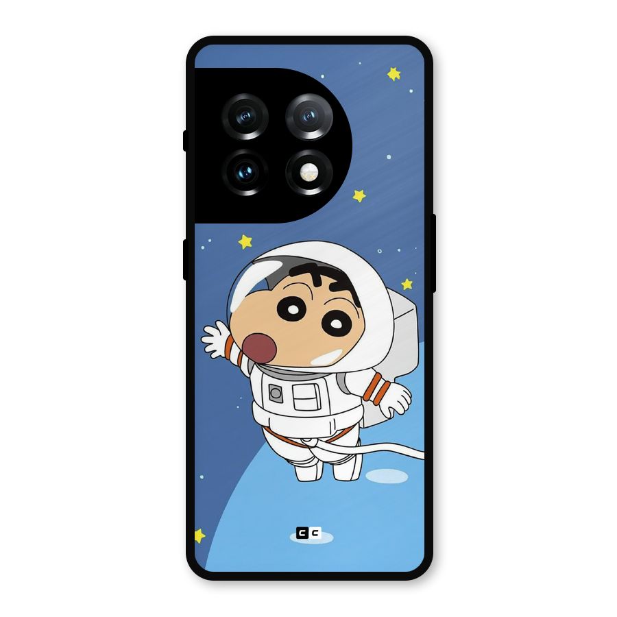 Astronaut Shinchan Metal Back Case for OnePlus 11
