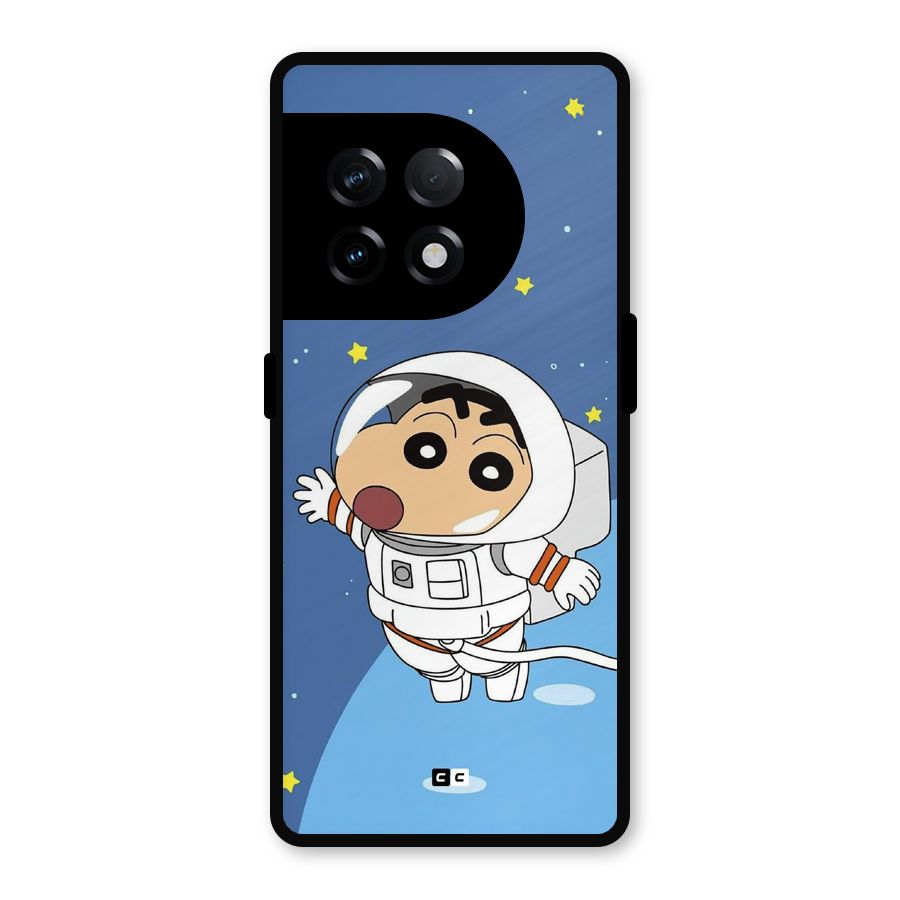 Astronaut Shinchan Metal Back Case for OnePlus 11R