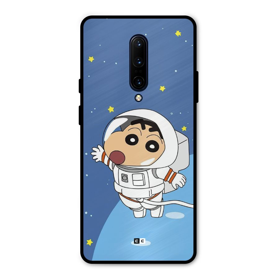 Astronaut Shinchan Metal Back Case for OnePlus 7 Pro