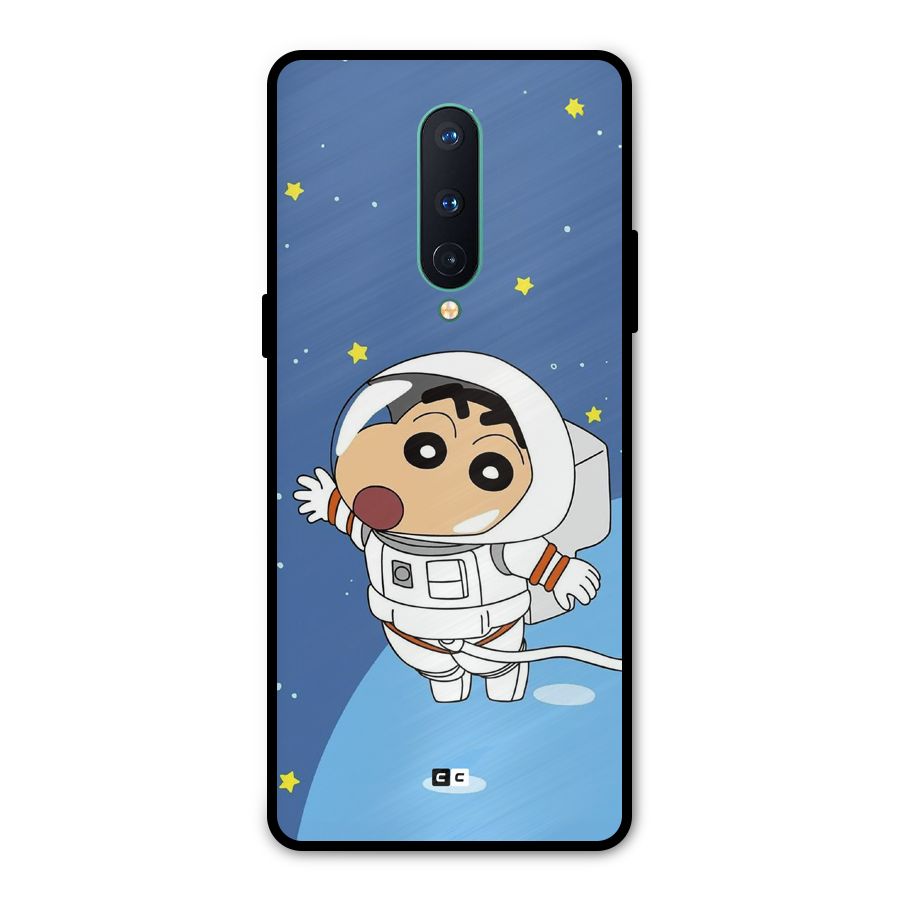 Astronaut Shinchan Metal Back Case for OnePlus 8