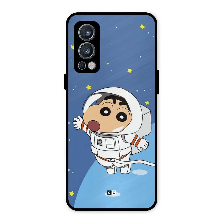 Astronaut Shinchan Metal Back Case for OnePlus Nord 2 5G