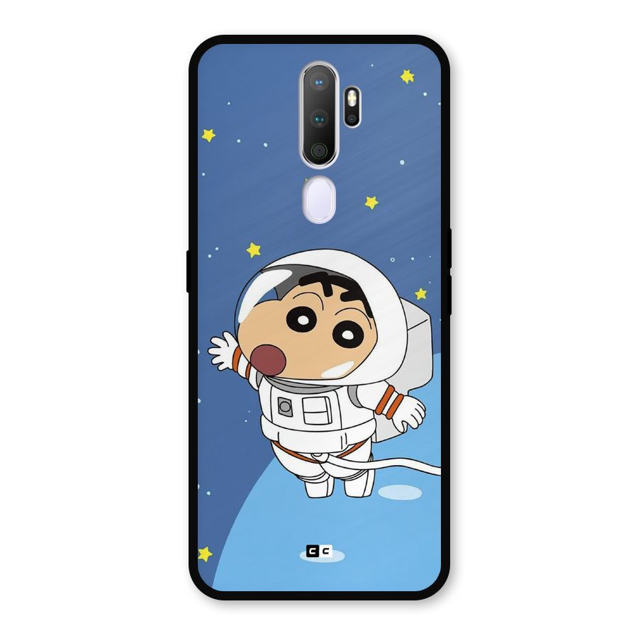 Astronaut Shinchan Metal Back Case for Oppo A9 (2020)
