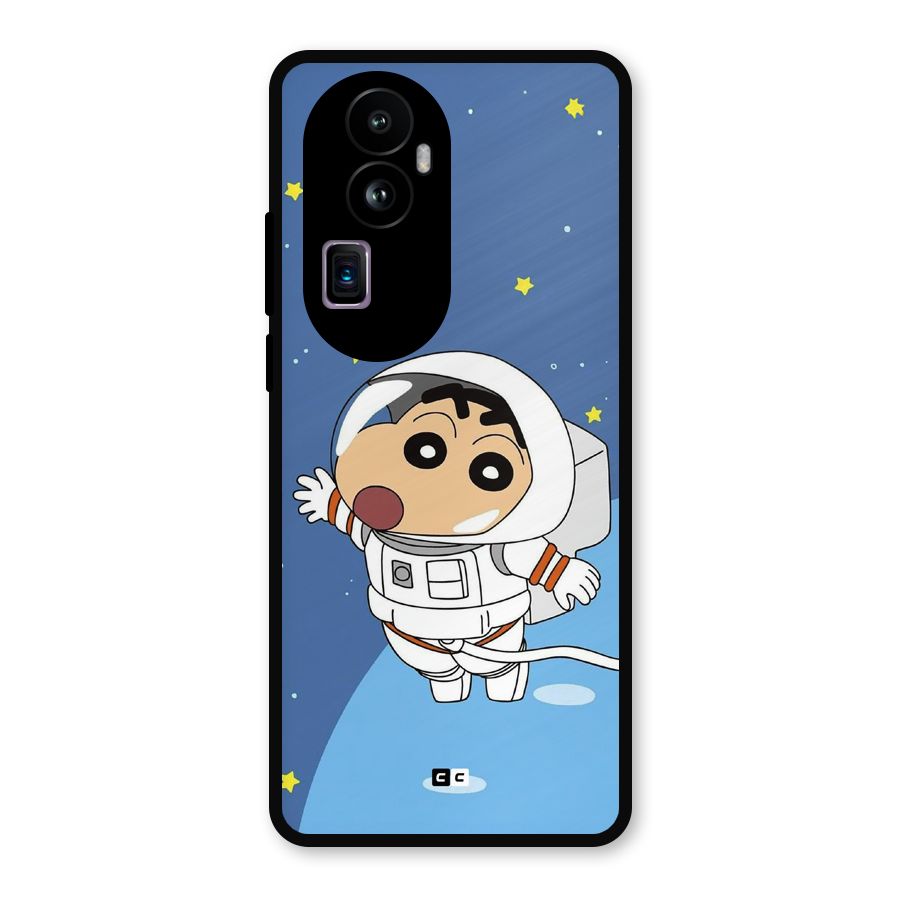 Astronaut Shinchan Metal Back Case for Oppo Reno10 Pro Plus