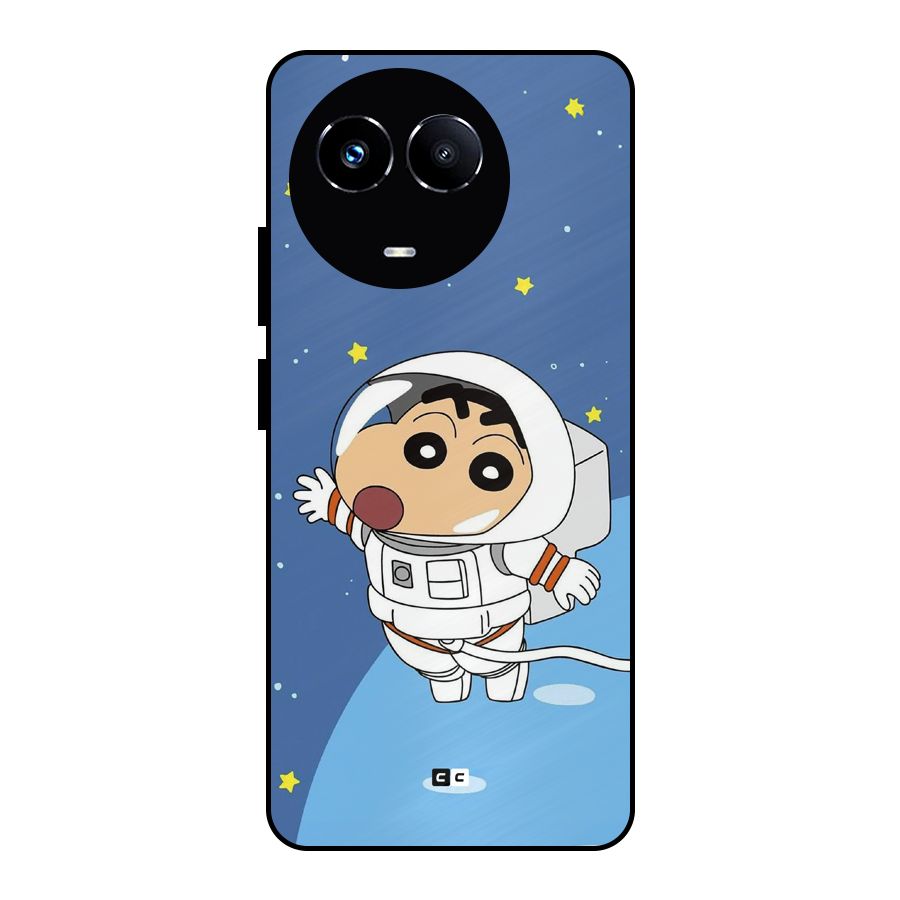 Astronaut Shinchan Metal Back Case for Realme 11 5G