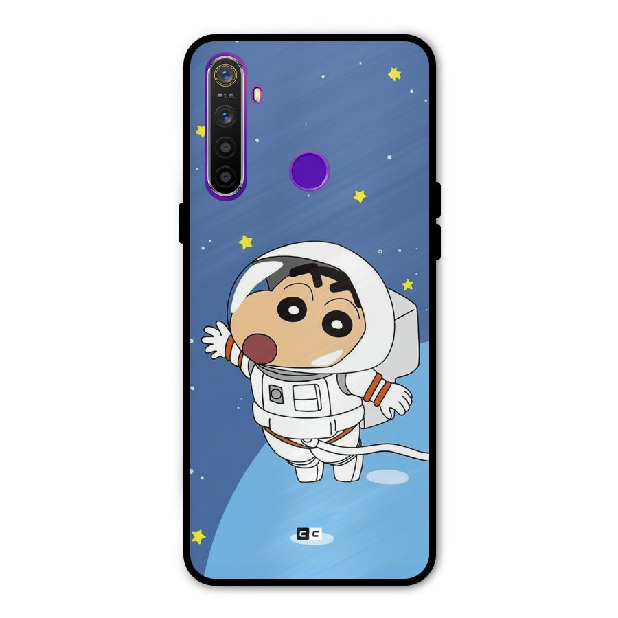 Astronaut Shinchan Metal Back Case for Realme 5