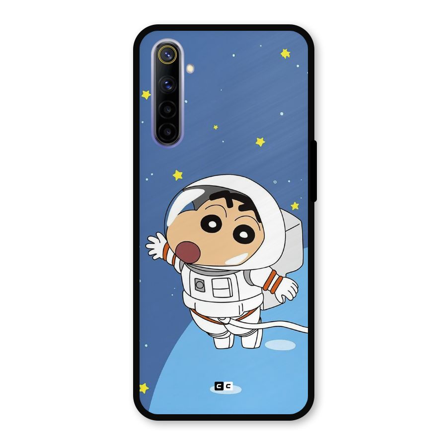Astronaut Shinchan Metal Back Case for Realme 6i