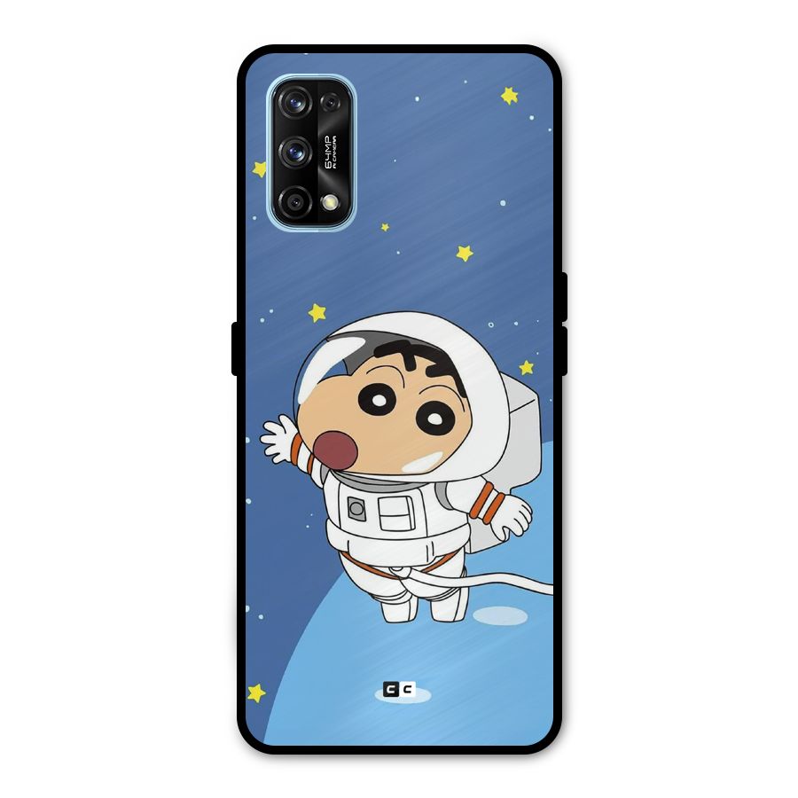 Astronaut Shinchan Metal Back Case for Realme 7 Pro