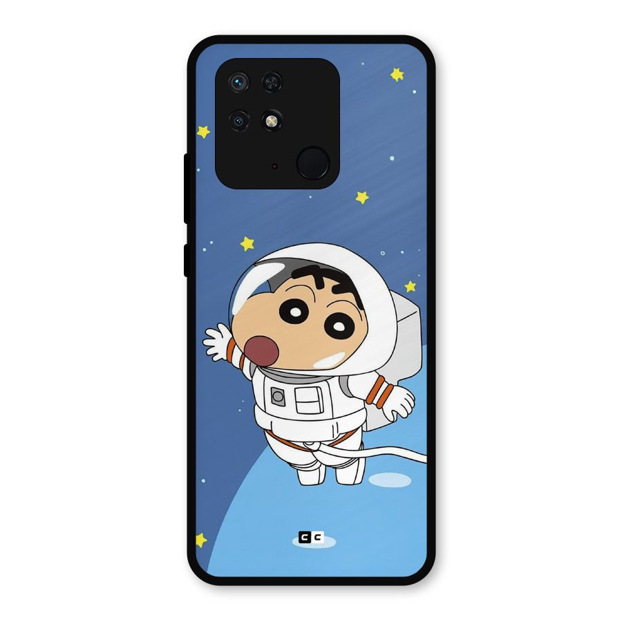 Astronaut Shinchan Metal Back Case for Redmi 10 Power