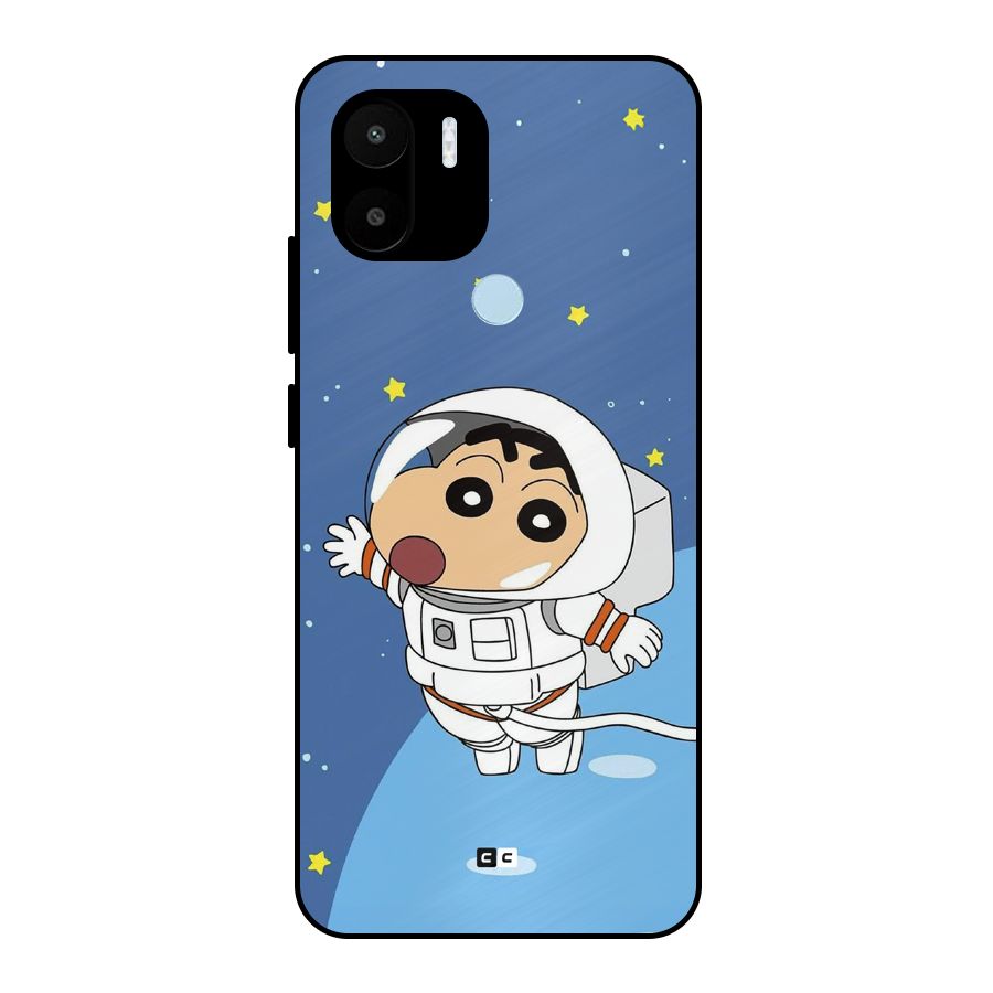 Astronaut Shinchan Metal Back Case for Redmi A2 Plus