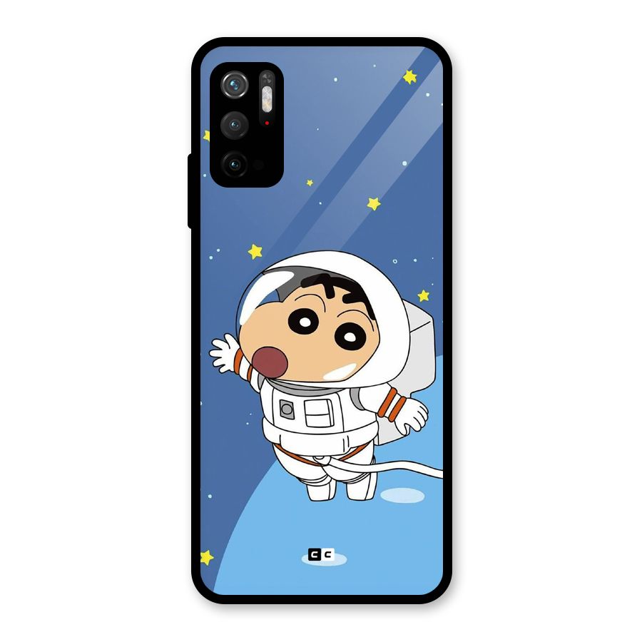 Astronaut Shinchan Metal Back Case for Redmi Note 10T 5G