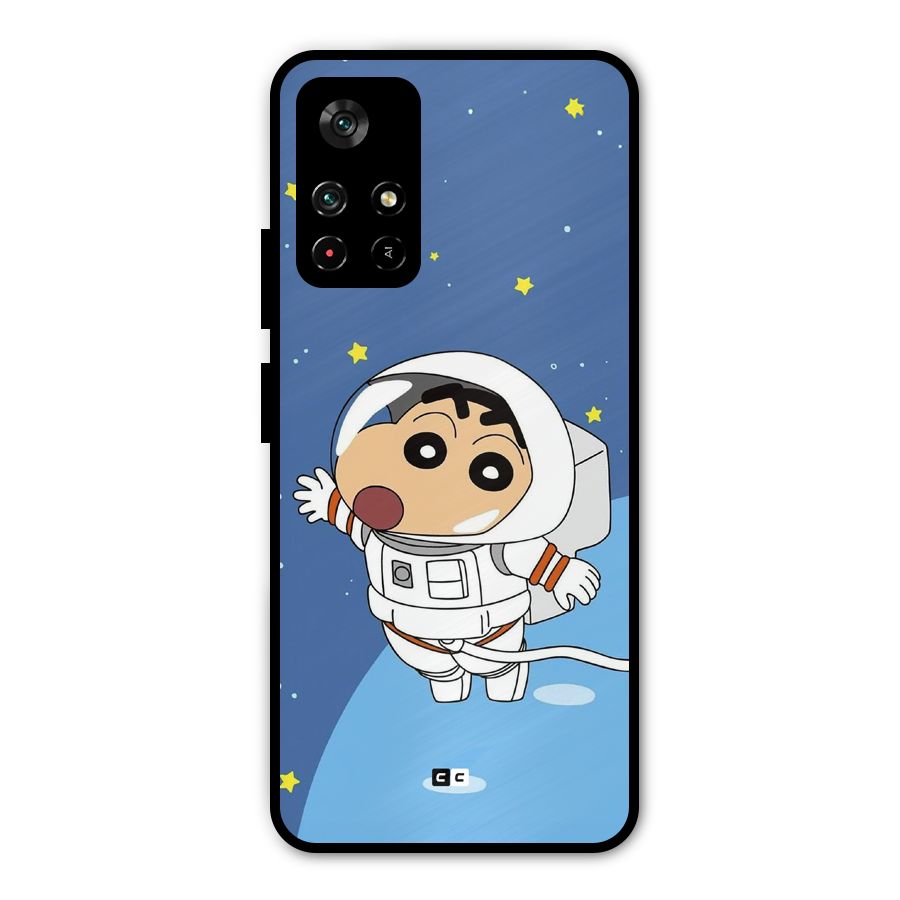 Astronaut Shinchan Metal Back Case for Redmi Note 11T 5G