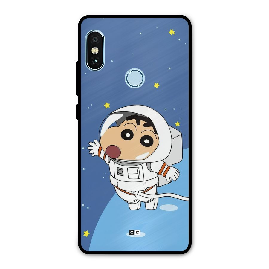 Astronaut Shinchan Metal Back Case for Redmi Note 5 Pro