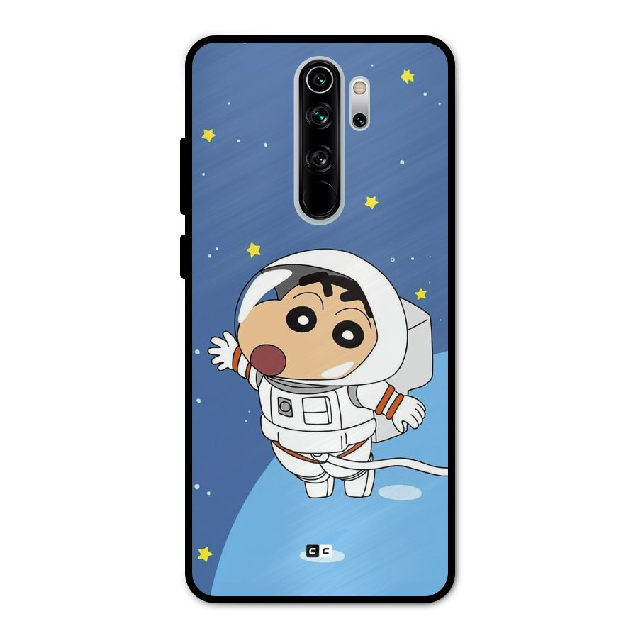 Astronaut Shinchan Metal Back Case for Redmi Note 8 Pro