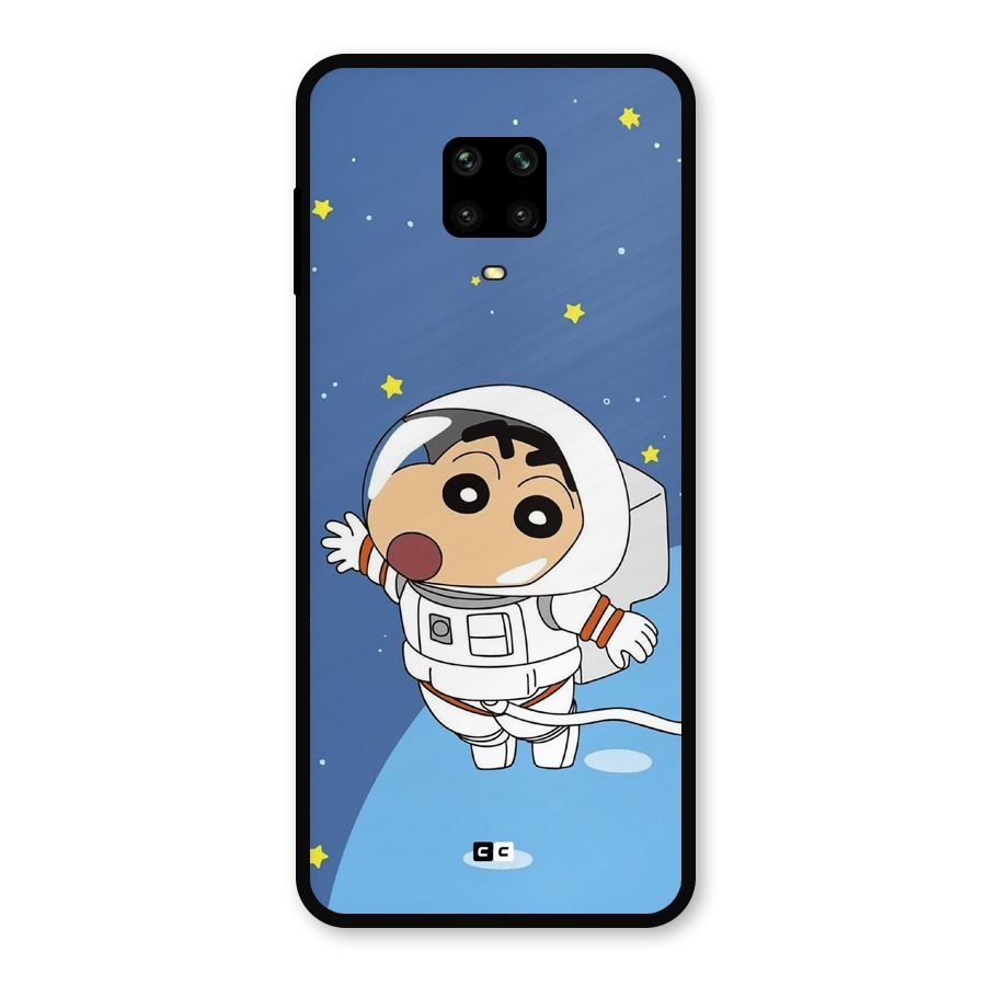 Astronaut Shinchan Metal Back Case for Redmi Note 9 Pro Max