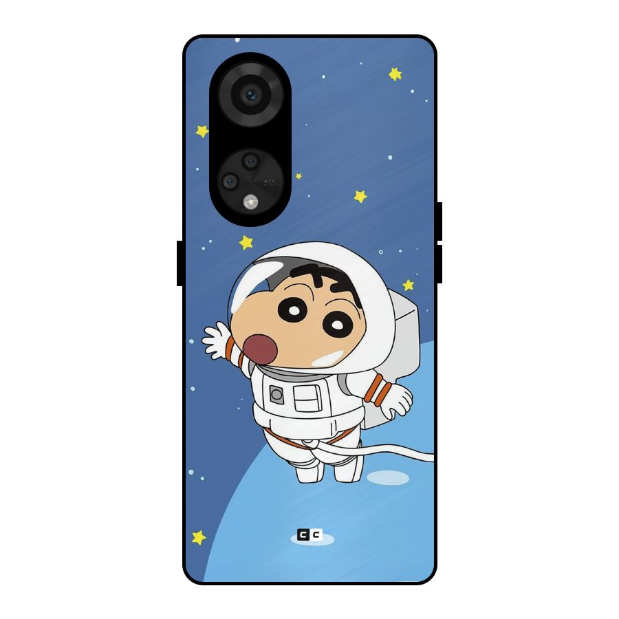 Astronaut Shinchan Metal Back Case for Reno8 T 5G