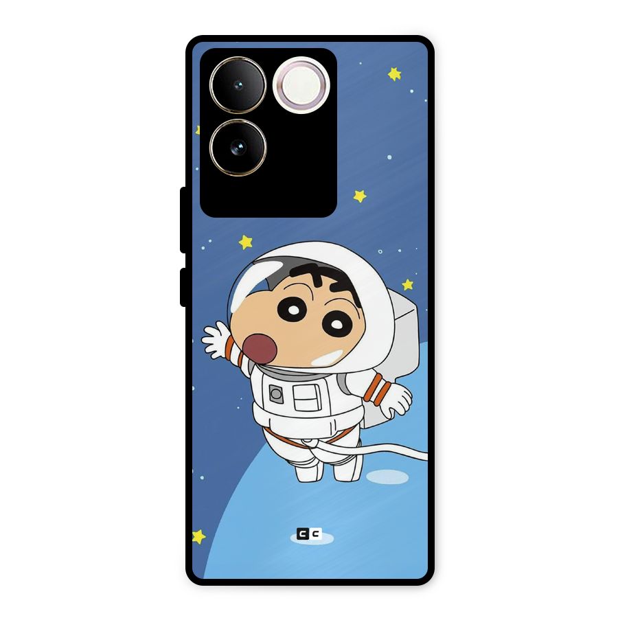 Astronaut Shinchan Metal Back Case for Vivo T2 Pro