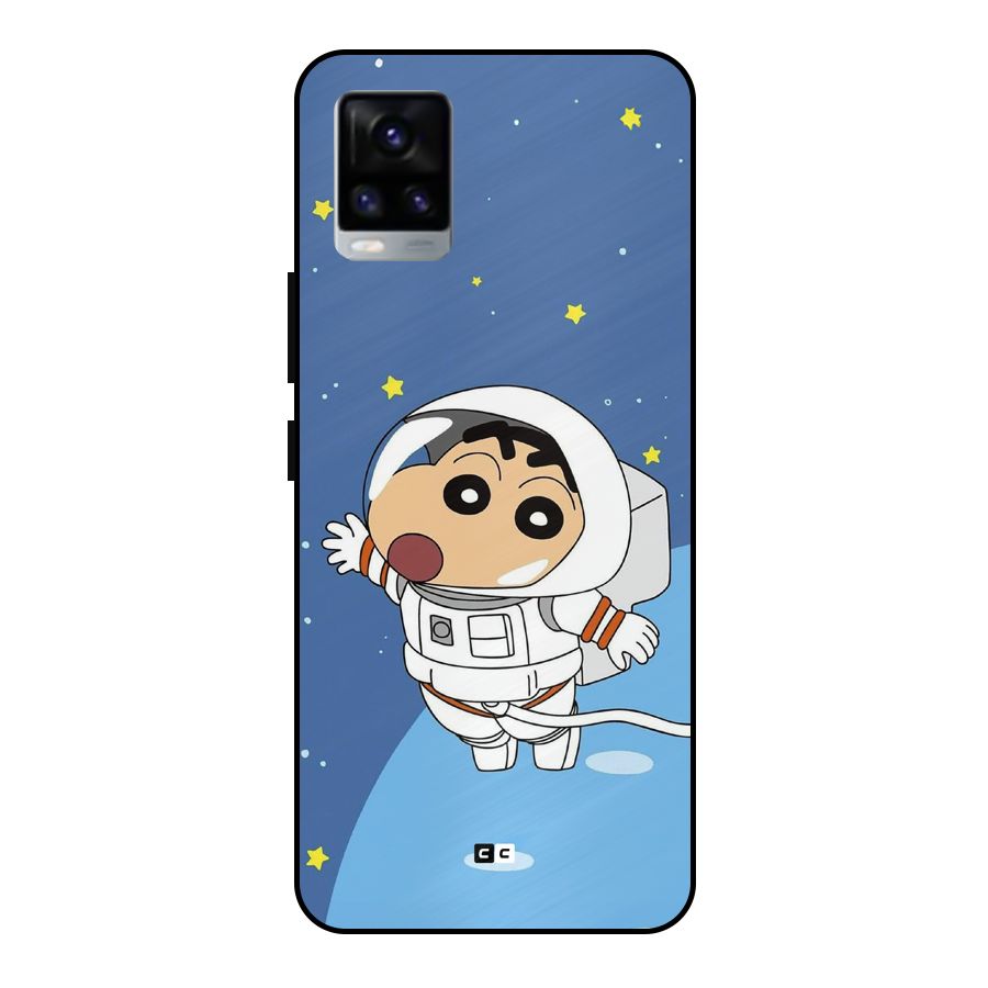 Astronaut Shinchan Metal Back Case for Vivo V20