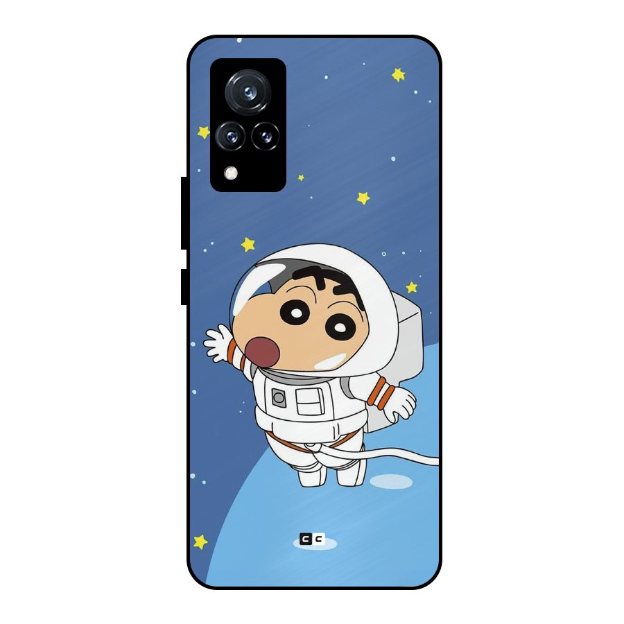 Astronaut Shinchan Metal Back Case for Vivo V21 5G