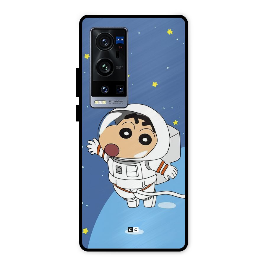 Astronaut Shinchan Metal Back Case for Vivo X60 Pro Plus