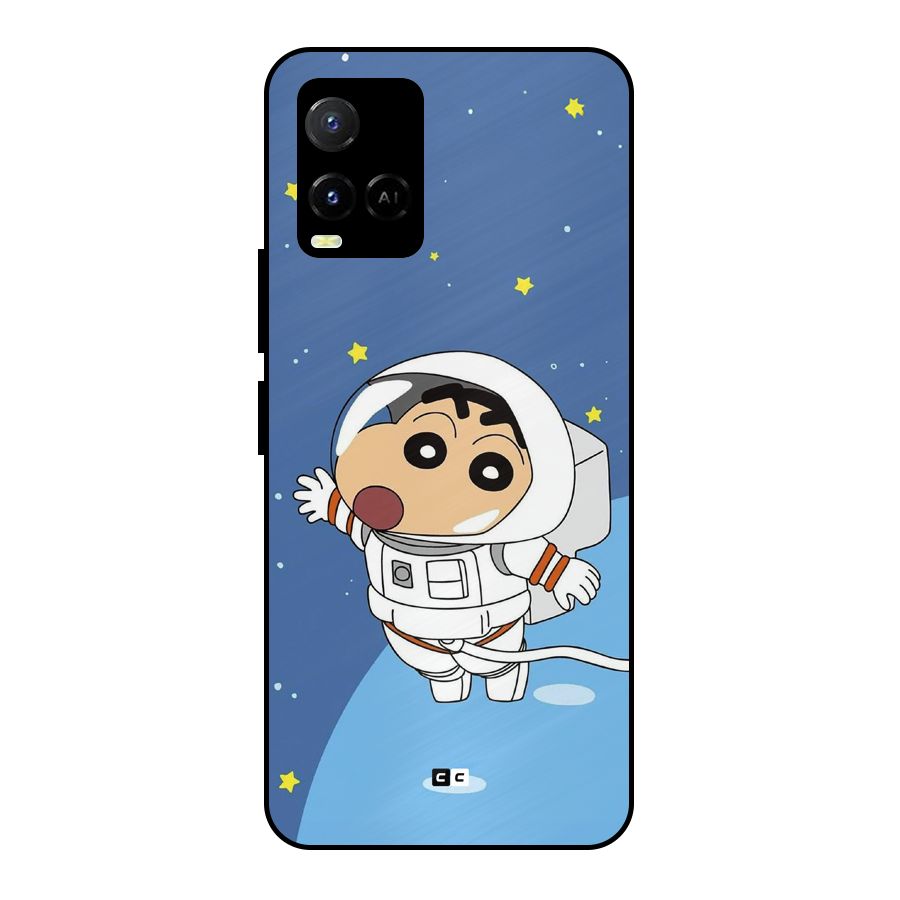 Astronaut Shinchan Metal Back Case for Vivo Y21