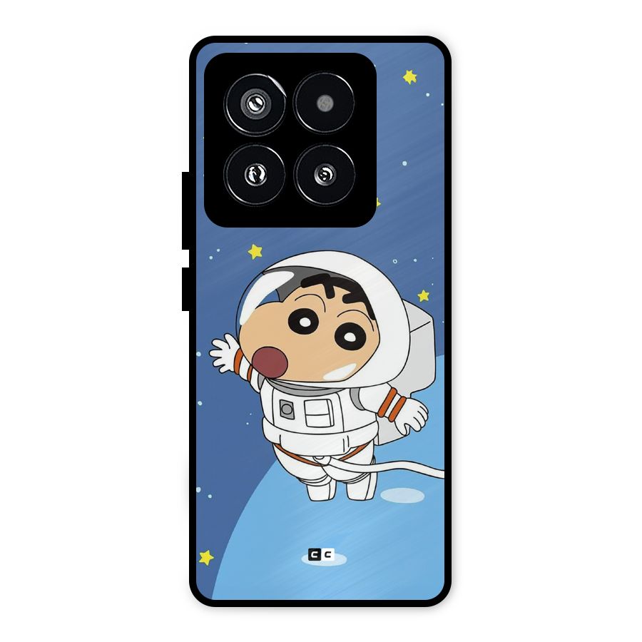 Astronaut Shinchan Metal Back Case for Xiaomi 14 Pro