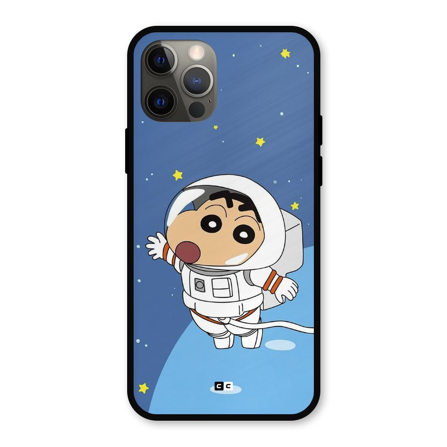 Astronaut Shinchan Metal Back Case for iPhone 12 Pro