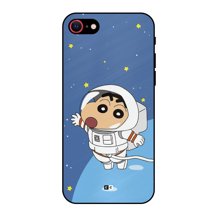Astronaut Shinchan Metal Back Case for iPhone SE 2022
