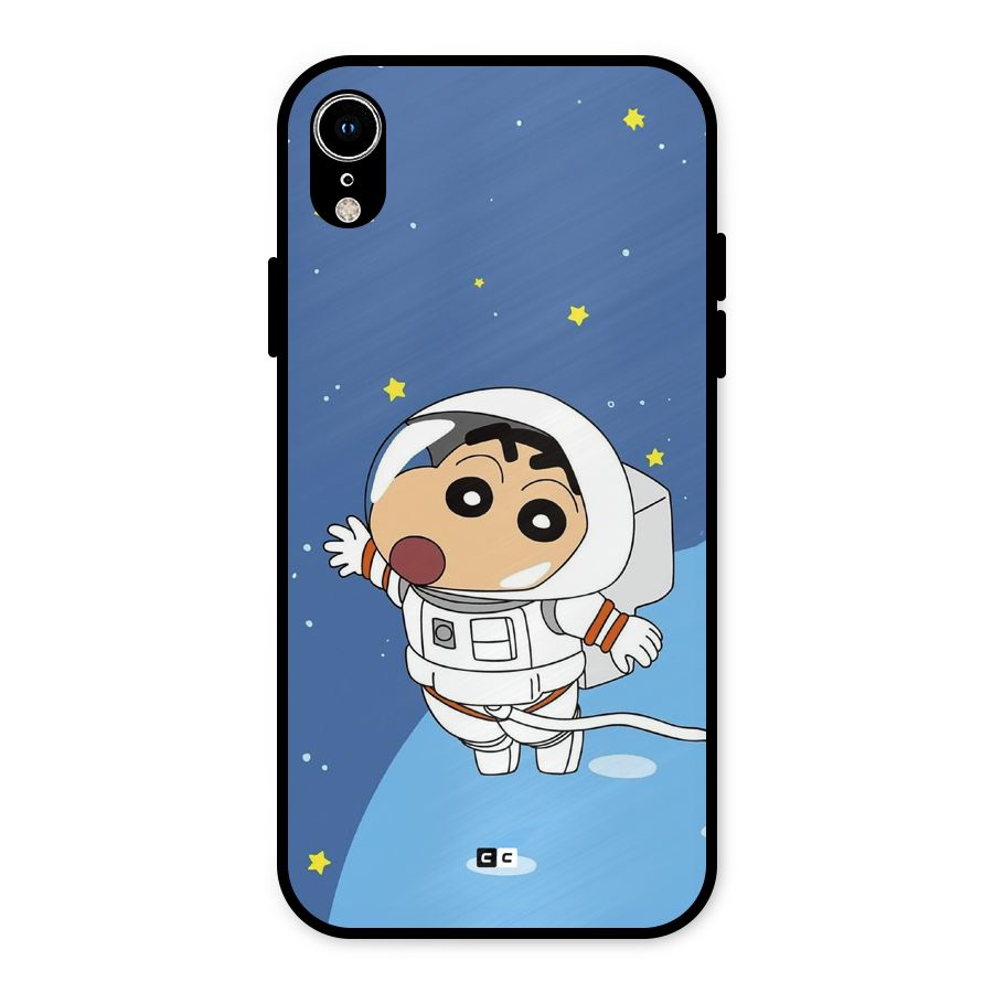 Astronaut Shinchan Metal Back Case for iPhone XR