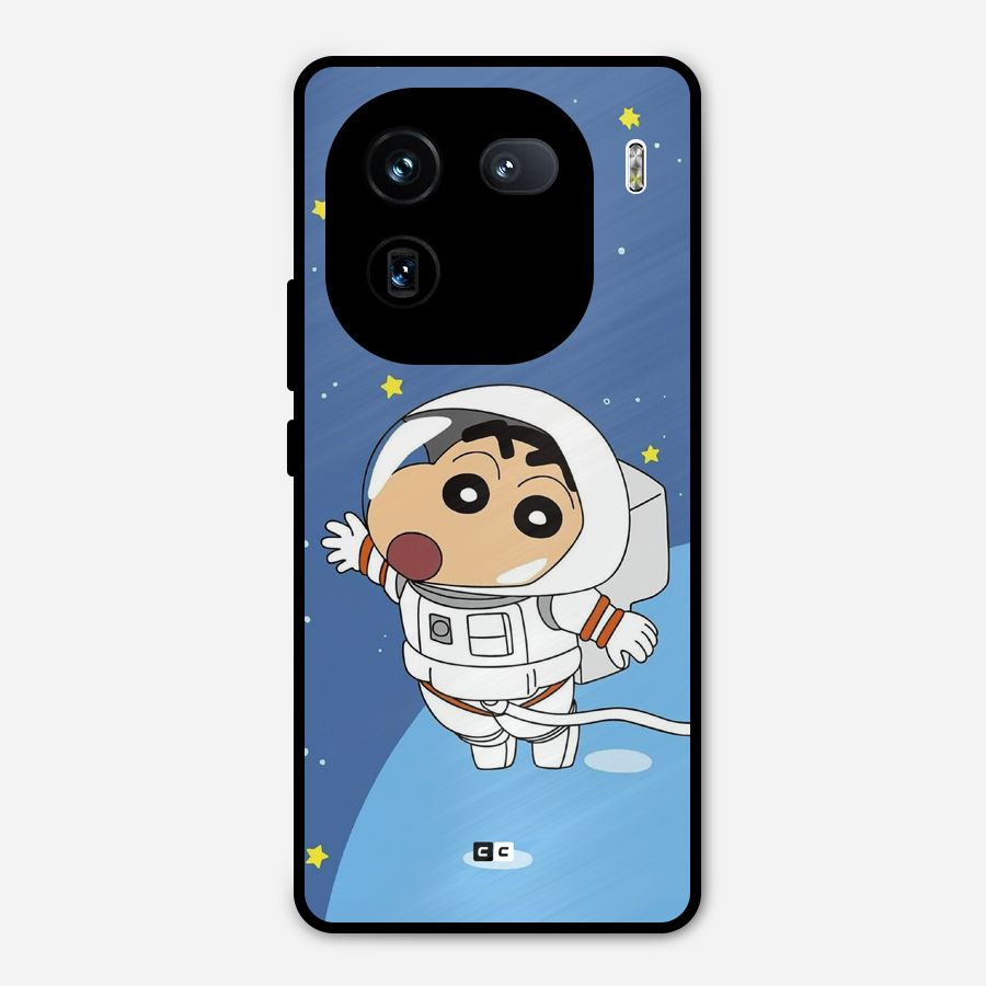 Astronaut Shinchan Metal Back Case for iQOO 12
