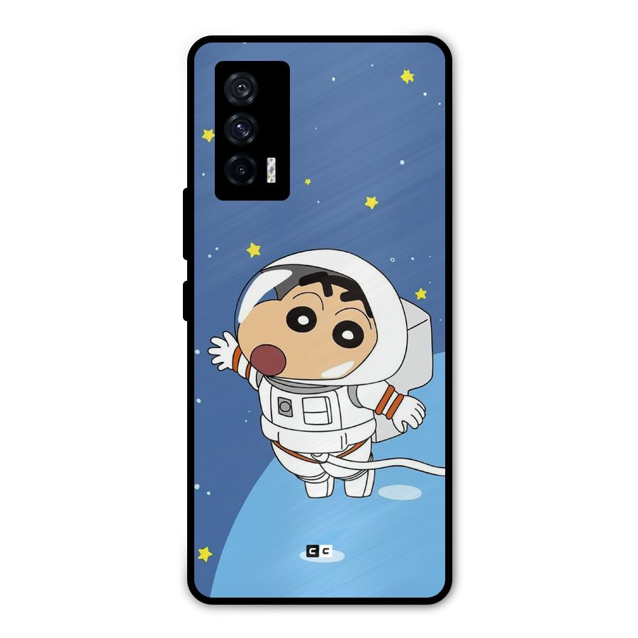Astronaut Shinchan Metal Back Case for iQOO 7 5G