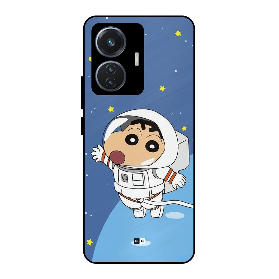 Astronaut Shinchan Metal Back Case for iQOO Z6 44W