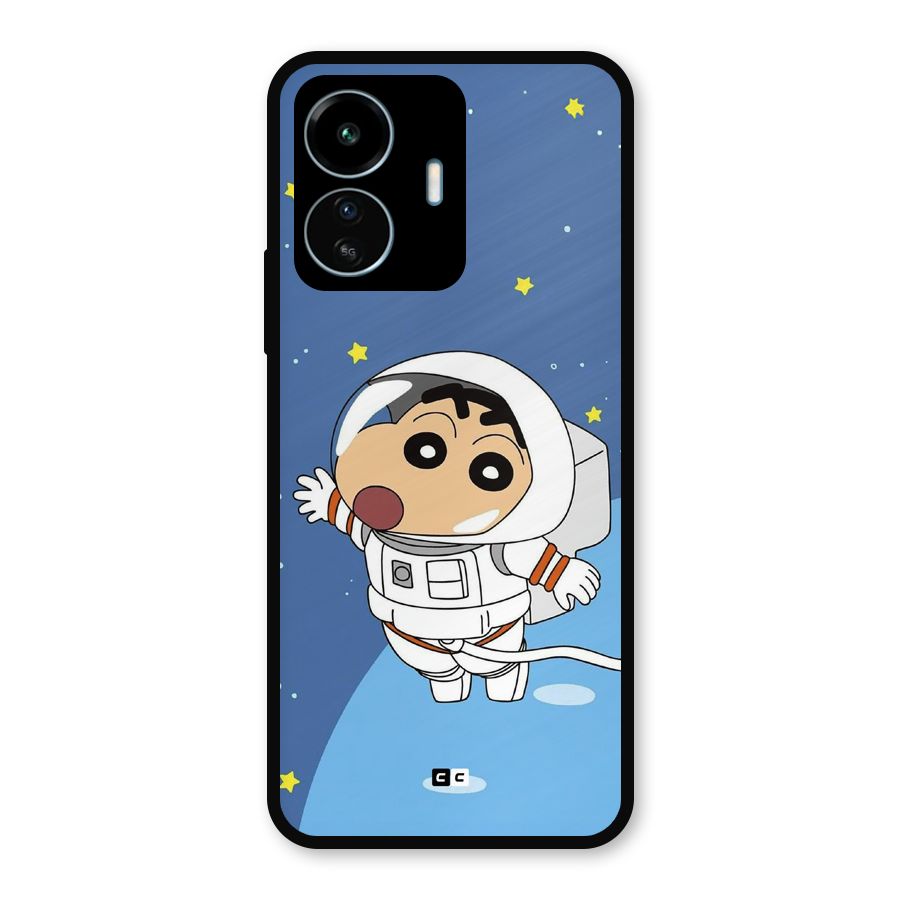 Astronaut Shinchan Metal Back Case for vivo iQOO Z6 Lite 5G